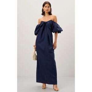 CAROLINE CONSTAS Reyna Navy Dress - Size XS